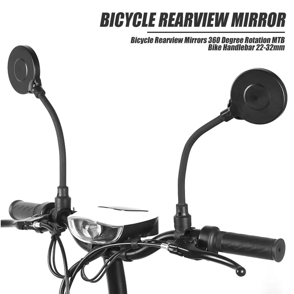 

Bicycle Rearview Mirrors 360 Degree Rotation Flexible Rear View MTB Bike Handlebar 22-32mm Cycling Accessories
