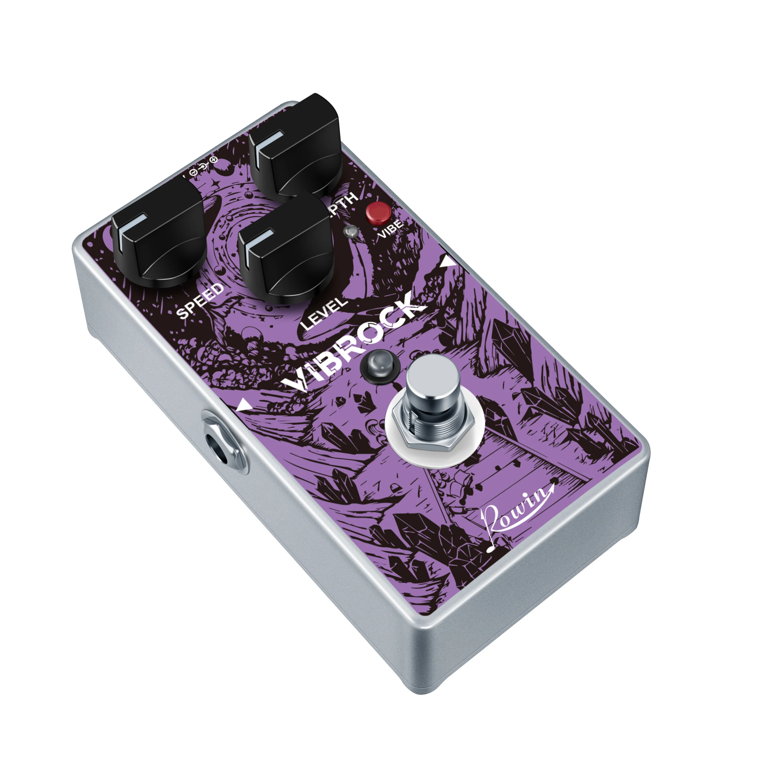Педаль для гитарных эффектов Rowin Vibe хор Tremolo мини-дизайн полностью металлический
