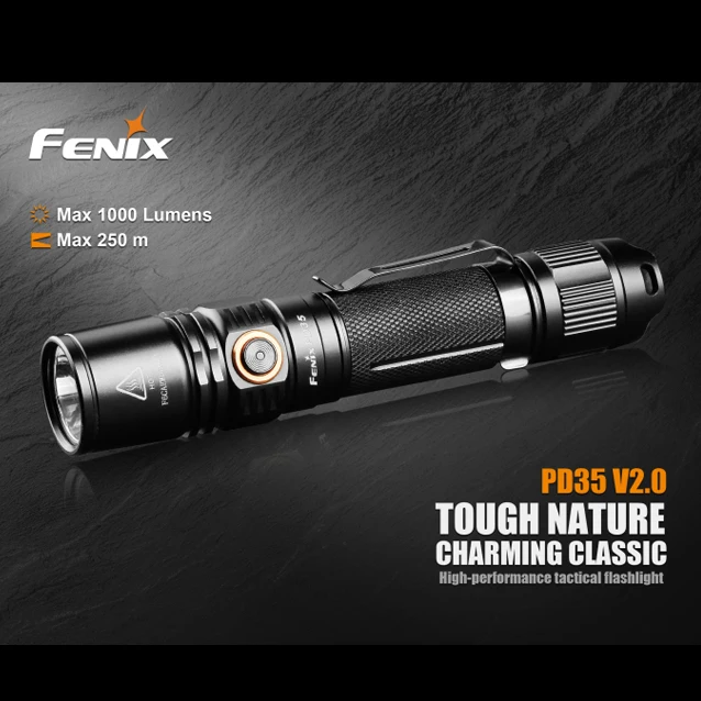 Высокопроизводительный светодиодный тактический фонарик Fenix PD35 V2.0 Cree XP L HI V3 для