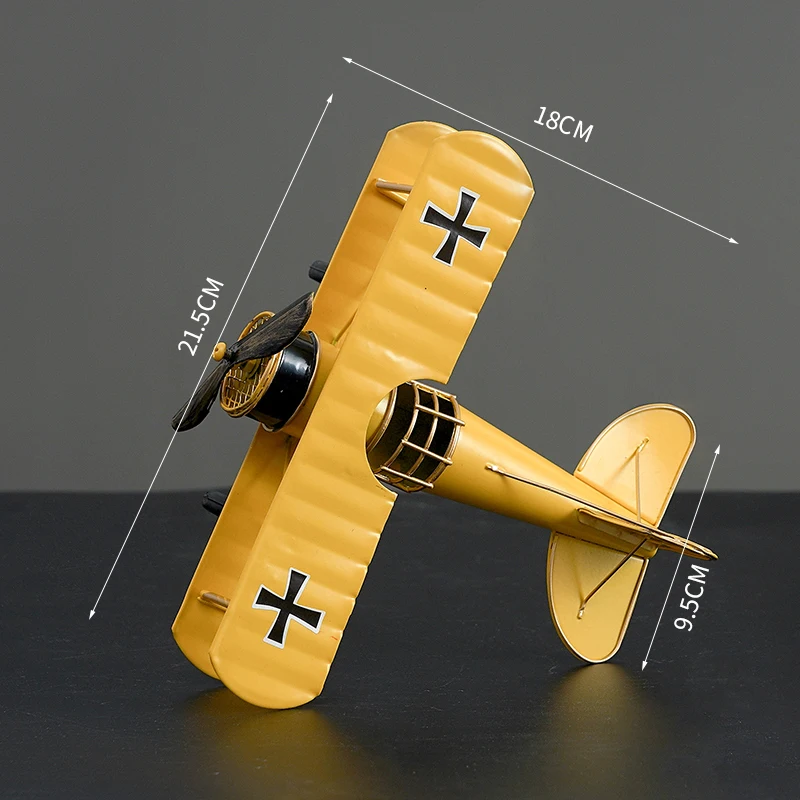 

Retro Mini Airplane Model Home Art Metal Ornaments Office Desktop Military Style Bomber Decorations Family Fashion Beautiful Res
