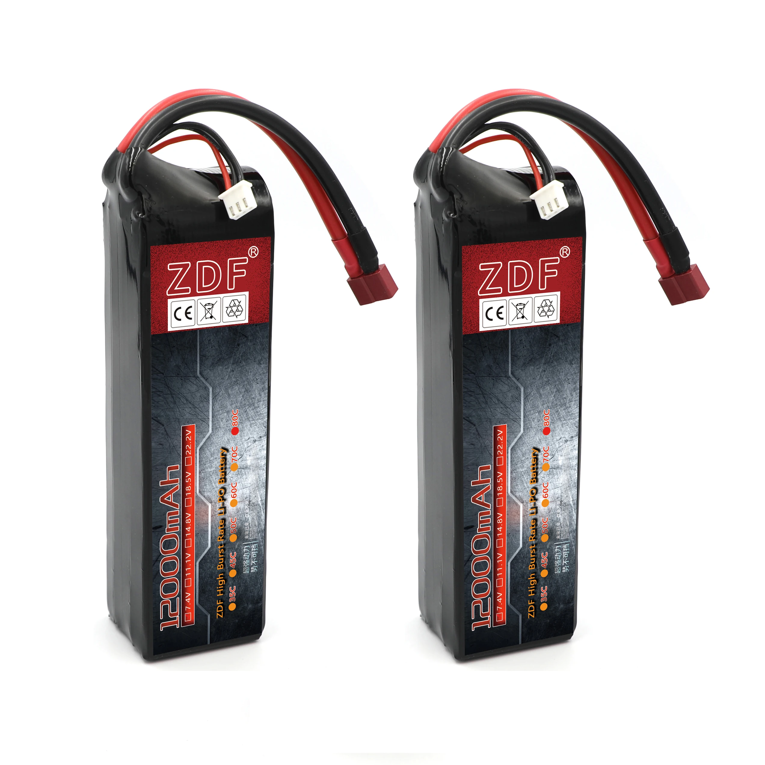 

2 шт. ZDF 7,4 В 2S Lipo батарея 12000 мАч аккумулятор с ру 80C батарея lipo 2s2p аккумуляторная батарея для racer RC автомобиль Лодка Грузовик