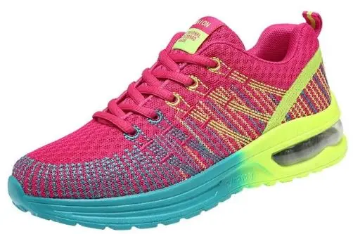 YEELOCA 2020 Woman Air Mesh Cushion Women m002 Fashion Sneakers Plus Size Ladies Damping Sport XE751 | Обувь