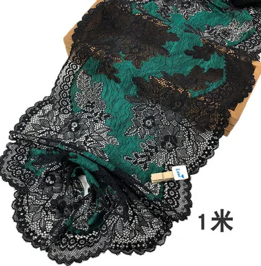 1 метр нежная Зеленая эластичная кружевная ткань сделай сам аксессуары для шитья