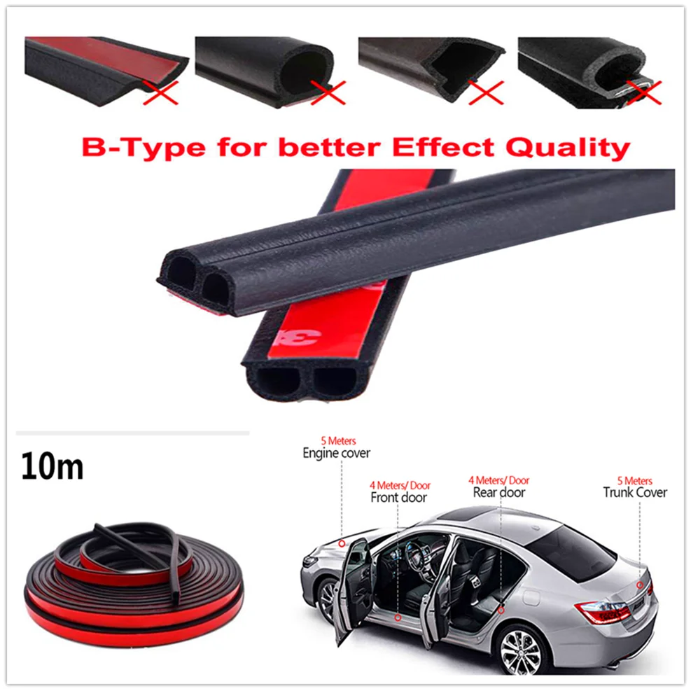 Автомобильные уплотнительные прокладки для дверей 10 м резиновые Subaru VIZIV-2 Exiga Tribeca