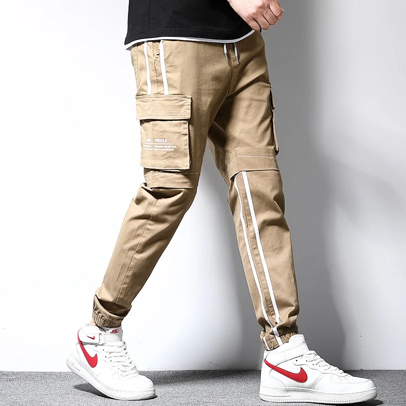 2019 новый дизайн мужские брюки карго высококачественные с эластичным поясом для