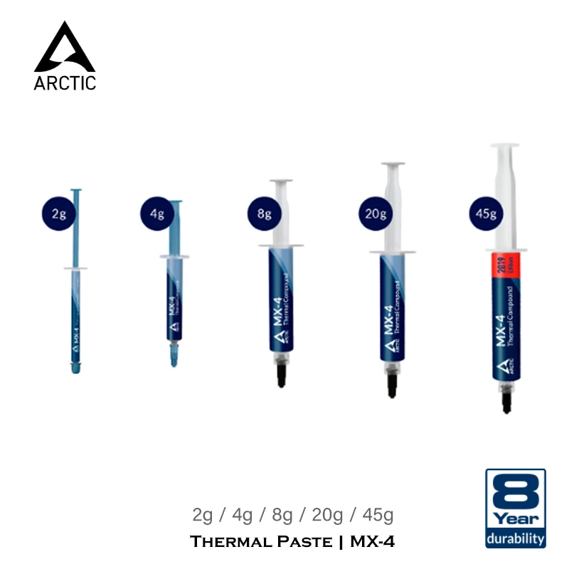 ARCTIC MX 4 Термопаста для ЦП с графическим процессором 8 5 Вт/мК графической карты 2 г 20