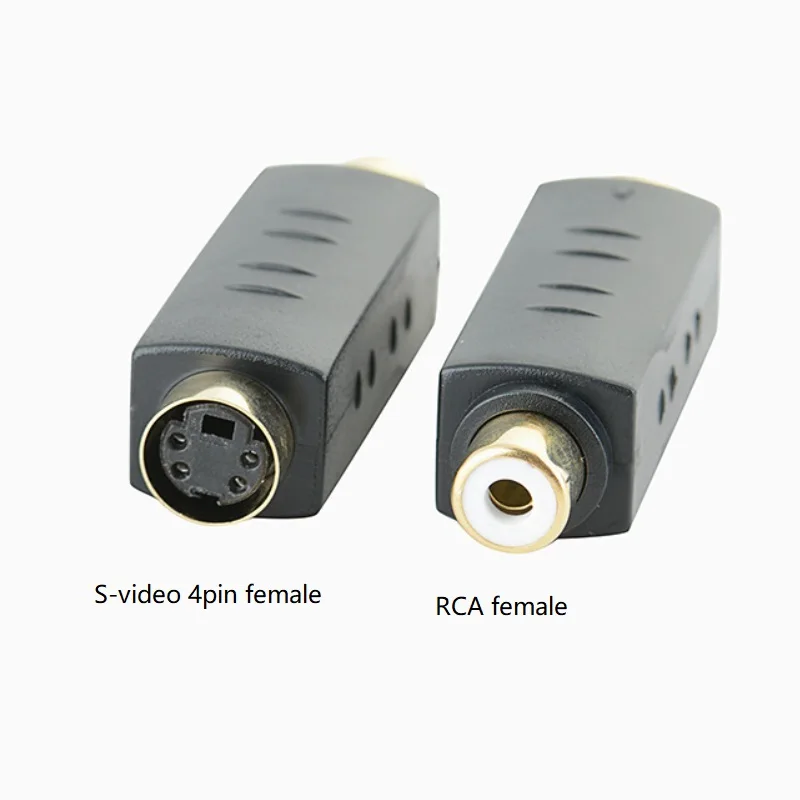 Адаптер для видеокамеры 10 шт./упак. 4 PIN S VIDEO Female To TV RCA AV Plug AV|Соединители| |
