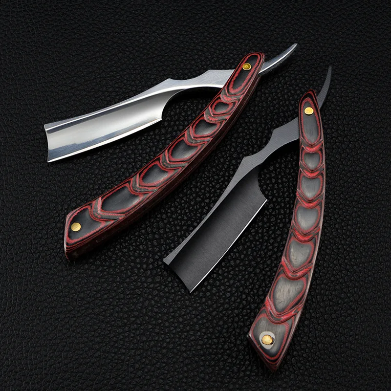 

Stainless Steel Folding Hairdressing Knife Holder Hair Salon And Men's Cleaning And Haircut Shaving Razor+GIFT