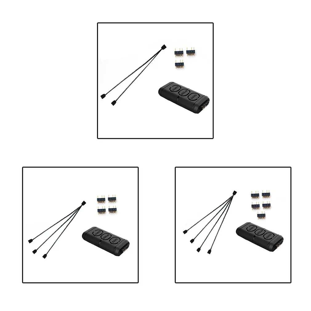 12 В и 5 в RGB вентилятор светильник контроллер бар содержит от 1 до 3 расширенной