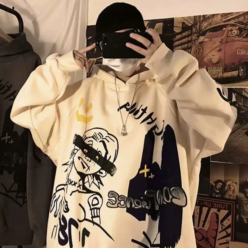 

New Spring Autumn Fashion Men's Hoodie Hip Hop Streetwear Hoode Sweatshirt Male Casual Harajuku Men Clothing Personality Hoodie