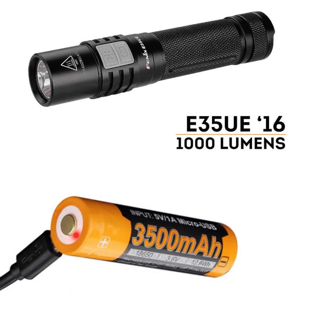Fenix E35 2016 Ultimate Edition (E35UE) 1000 люмен CREE XM L2 U2 светодиодный фонарик ARB L18 3500U литий ионный