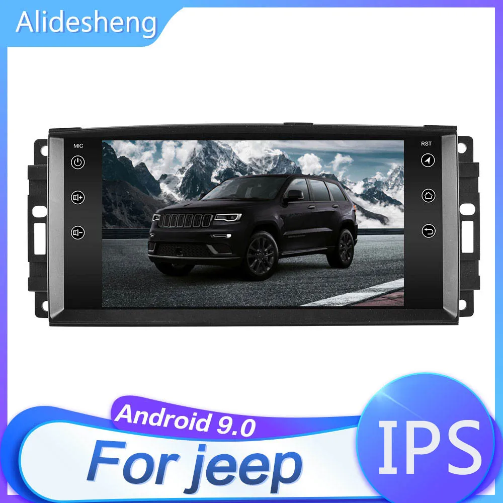 7 дюймовый автомобильный android 9 1 радио мультимедиа для Dodge Ram Challenger Jeep Wrangler JK Cherokee
