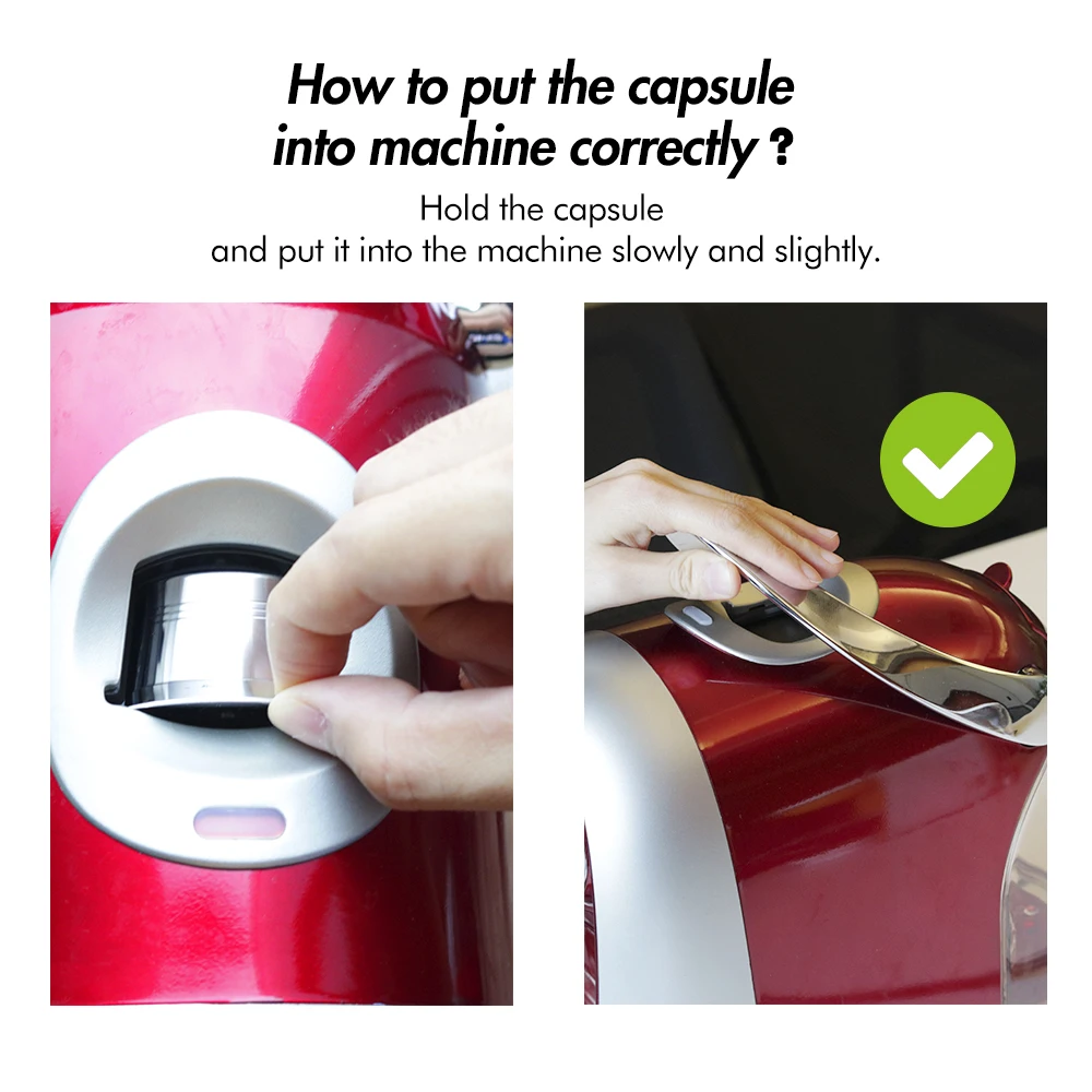 

Coffee Capsule Cup Reusable Compatible with K-fee Refillable Crema Capsule For Caffitaly Tchibo Stainless Steel Metal Filter