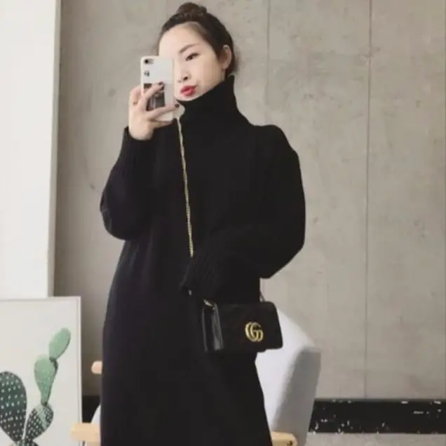 Женский трикотажный свитер с длинным рукавом Высокоэластичный пуловер