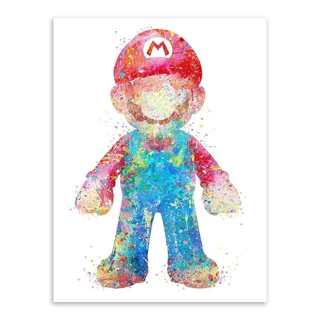 Плакат настенный с животными для малышей Современная картина маслом в