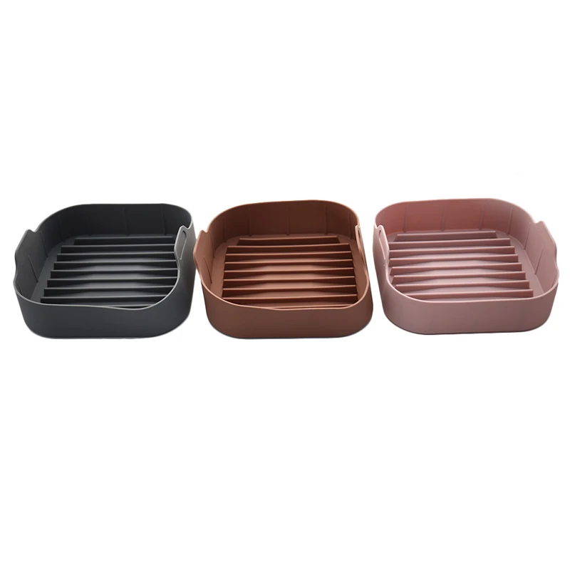 Силиконовый горшок для фритюрницы квадратные воздушные противень выпечки в