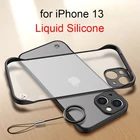 Чехол для iPhone 12 13 Mini Pro XS Max XR X 11 Pro безрамный Прозрачный матовый Жесткий чехол с кольцом на палец для iPhone X 7 6 6S 8 Plus