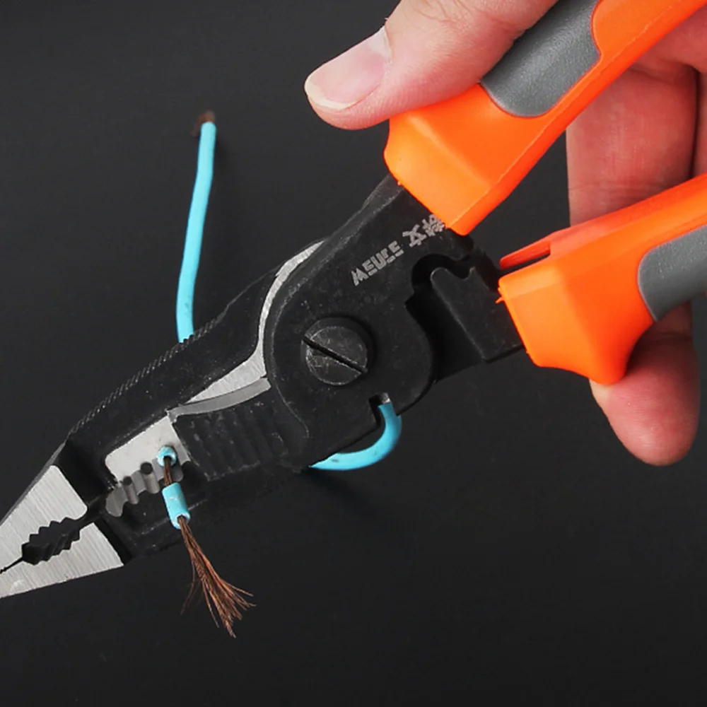 

Durable 6-in-1 Multi-functional Stripping Sharp Nose Pliers Plier Wire Stripper