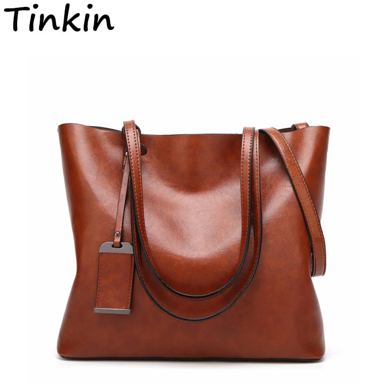 Большая женская сумка из ПУ кожи в стиле ретро повседневная через плечо|Сумки с