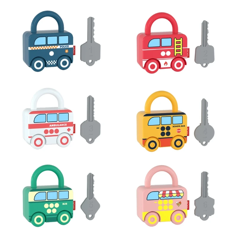 

Interactive Kids Play Toy Novelty Learning Locks with Keys