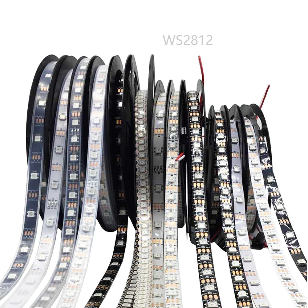 

WS2812B Led Strip Lights WS2812 RGB Led Strip Individually Addressable Smart Led Tape Light For Home Decoration Christmas DC5V