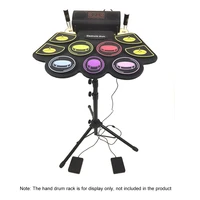 folding portable silicone hand roll electronic drum game percussion instrument children beginners practicing electronic drum
