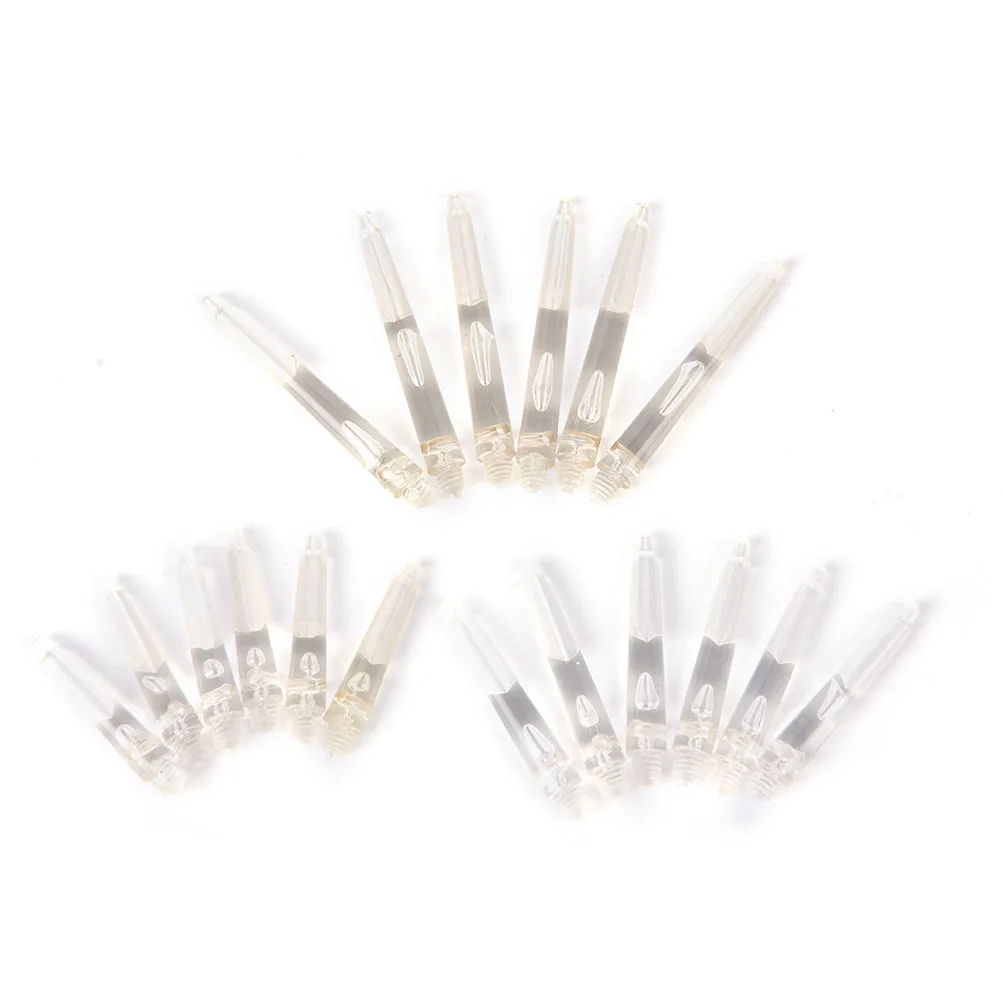 

High Quality 30 Pcs Nylon Materials Dart Shafts Dart Accessory Transparent Crystal Color
