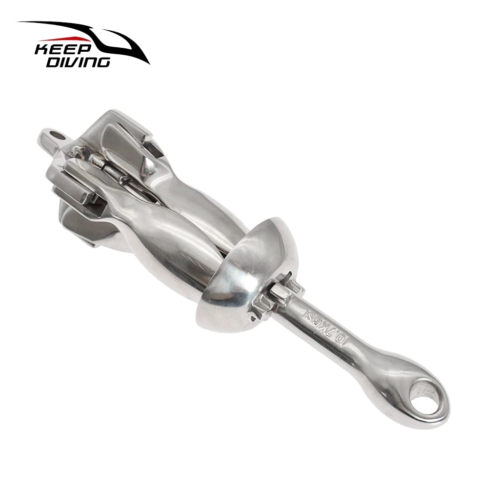 

316 Stainless Steel Folding Anchor Umbrella Anchor Kayak Canoe Boat Marine Anchor Kayak Accessories 0.7kg