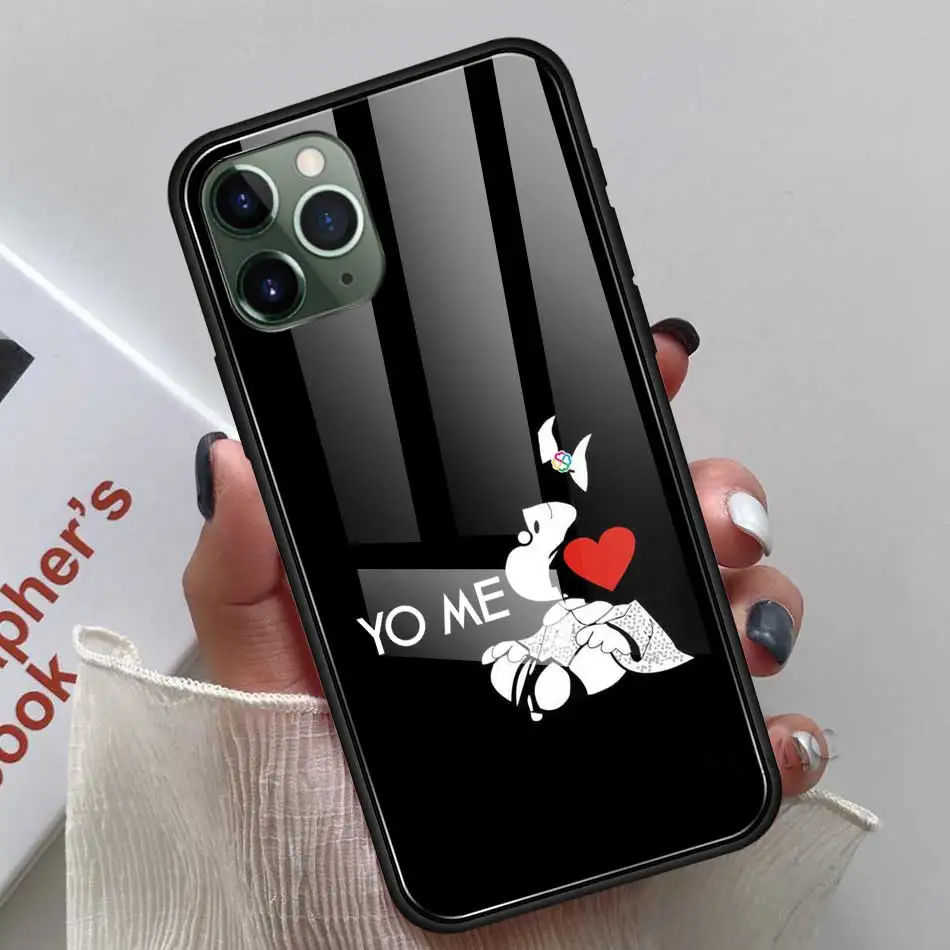Mafalda Hot Sale Fitted Case for Apple iPhone 11 12 Pro XR 6 6S 7 8 Plus X XS MAX Tempered Glass Mobile Phone Shell Cover