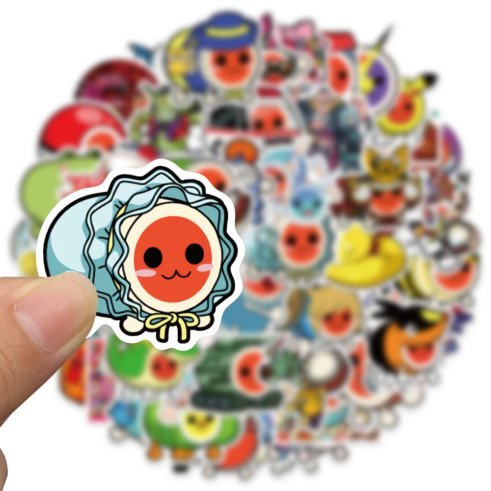 103050pcs taiko no tatsujin stickers aesthetic laptop luggage water bottle waterproof diy graffiti decal sticker packs kid toy free global shipping