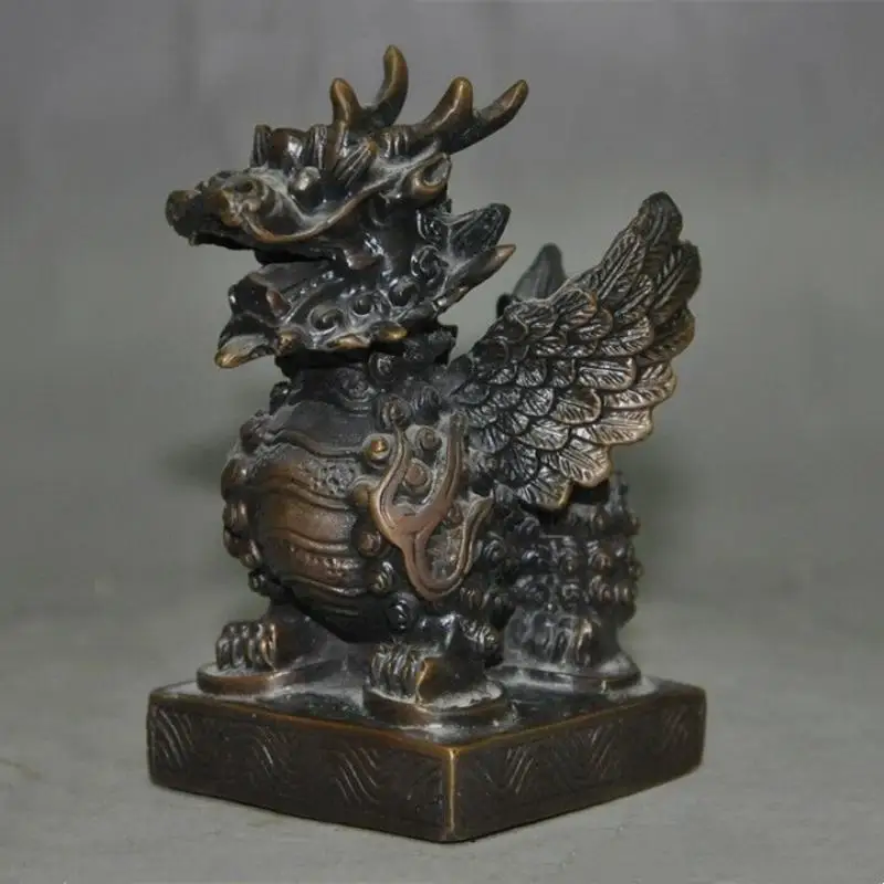 Статуя талисмана крыла кайлина цилина фигурка животного для украшения коллекции
