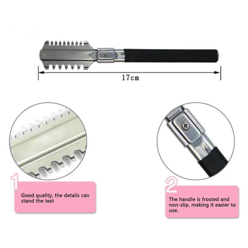 Профессиональная бритва расческа для стрижки волос тонкая Бритва из нержавеющей