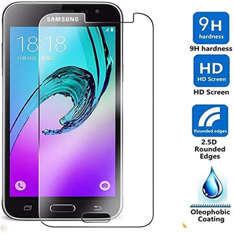 2 шт. закаленное стекло для Samsung Galaxy J3 2016 J320 Защита экрана SM J320F защитная пленка |