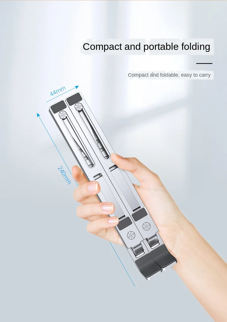 

Laptop Holder for MacBook Air Pro Notebook Foldable Aluminium Alloy Laptop Stand Bracket Laptop Holder for PC Notebook