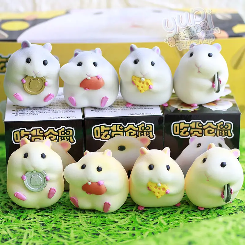 8 шт./компл. животное счастливое питание хомяк креативный сюрприз фотография для