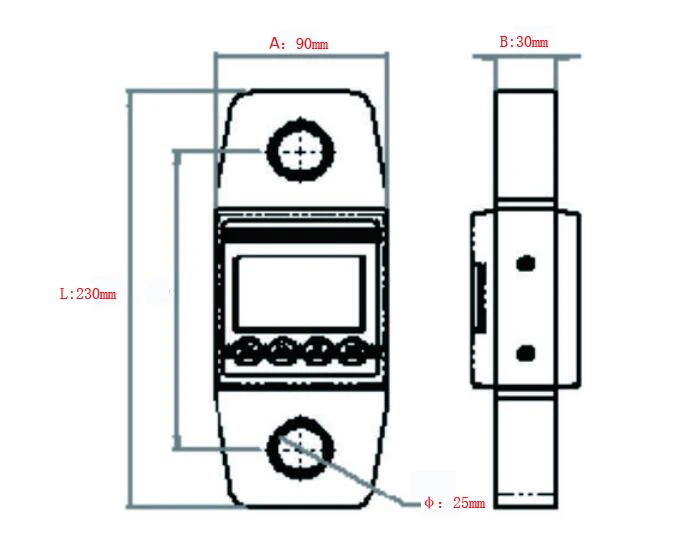 B&aacute;scula de pesaje de alta precisi&oacute;n, balanza colgante Digital de gr&uacute;a 3T, peso colgante electr&oacute;nico, 3000kg, LB-1