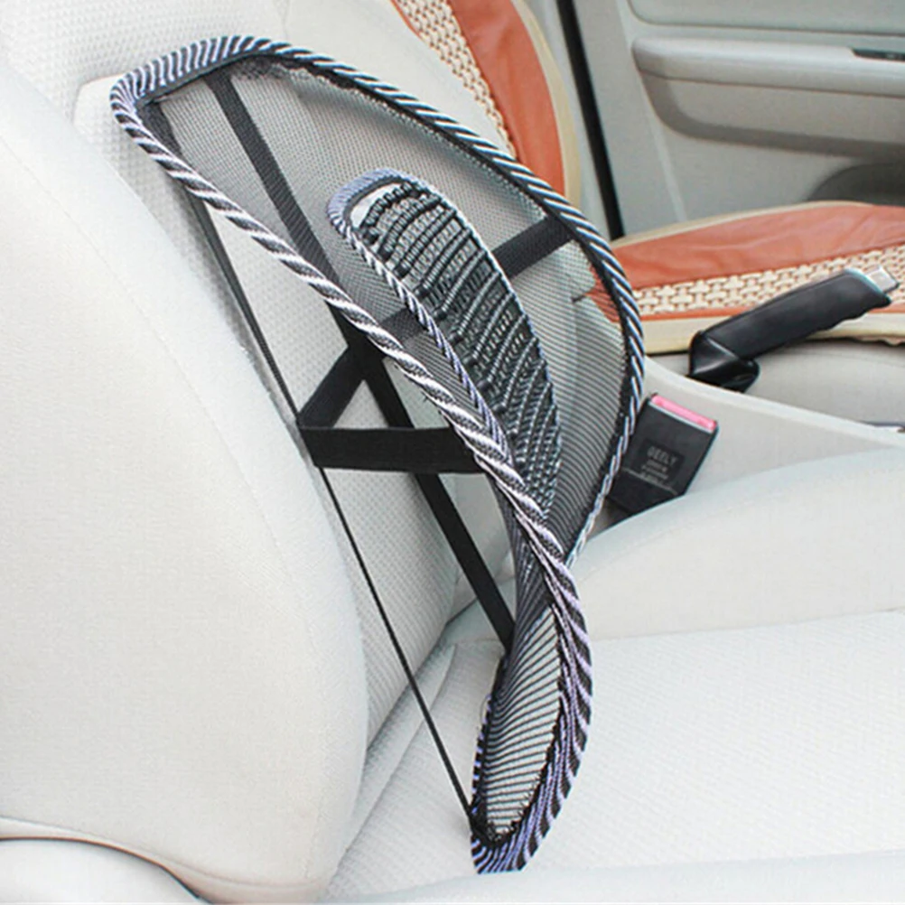 

Soft Car Seat Chair Cushion Pad Massage Vent Mesh Lumbar Lower Back Brace Support Seat Supplies