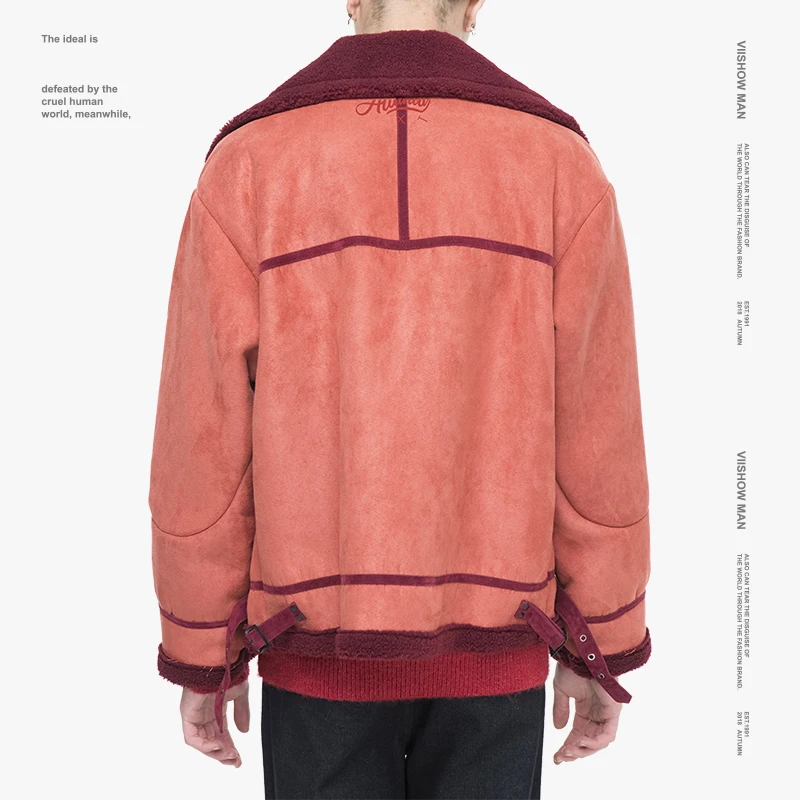 VIISHOW уличная Мужская ветровка брендовая куртка бомбер однотонная 2019 Теплая