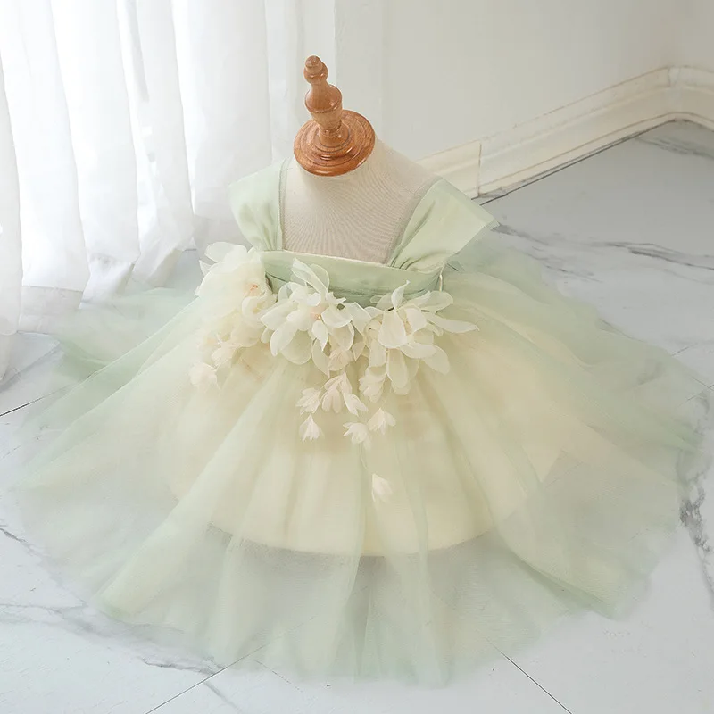 Vestidos de verano para beb&eacute; y ni&ntilde;a, vestido de fiesta de 1er cumplea&ntilde;os, ropa de bautizo del reci&eacute;n nacido de princesa, vestido de bautismo para ni&ntilde;o ni&ntilde;a-5