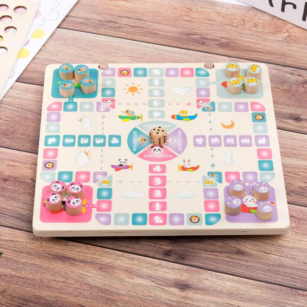kids early learning educational hands brain training clip beads montessori color sorting wooden toys math game children |
