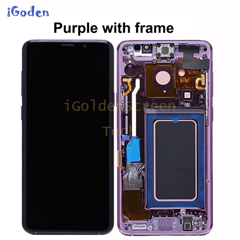 Super AMOLED LCD 5 8 &quotдля Samsung S9 ЖК-дисплей кодирующий преобразователь сенсорного экрана