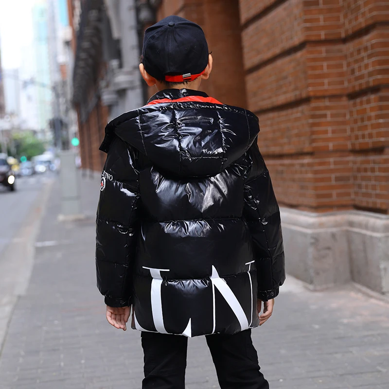 2019 модные пуховики для маленьких мальчиков зимние спортивные Водонепроницаемые