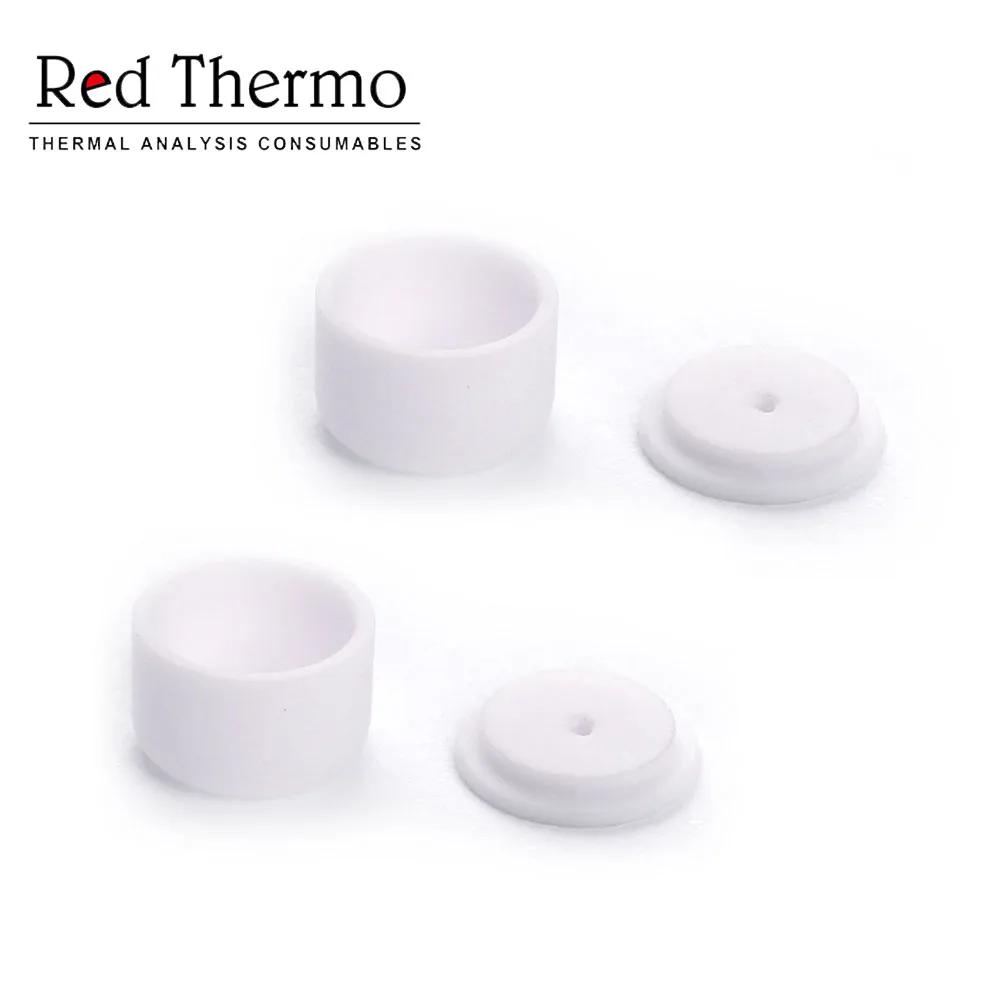 

D6.7*4mm95μl/D7*5mm Alumina crucible for Linseis Thermal analysis Sample pans DSC sample pans TGA sample pan Red Thermo10pcs/lot