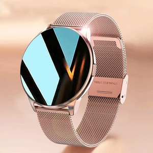 2021 new fashion ladies smart watch full screen touch ip68 waterproof heart rate monitoring womens watches for android ios box free global shipping