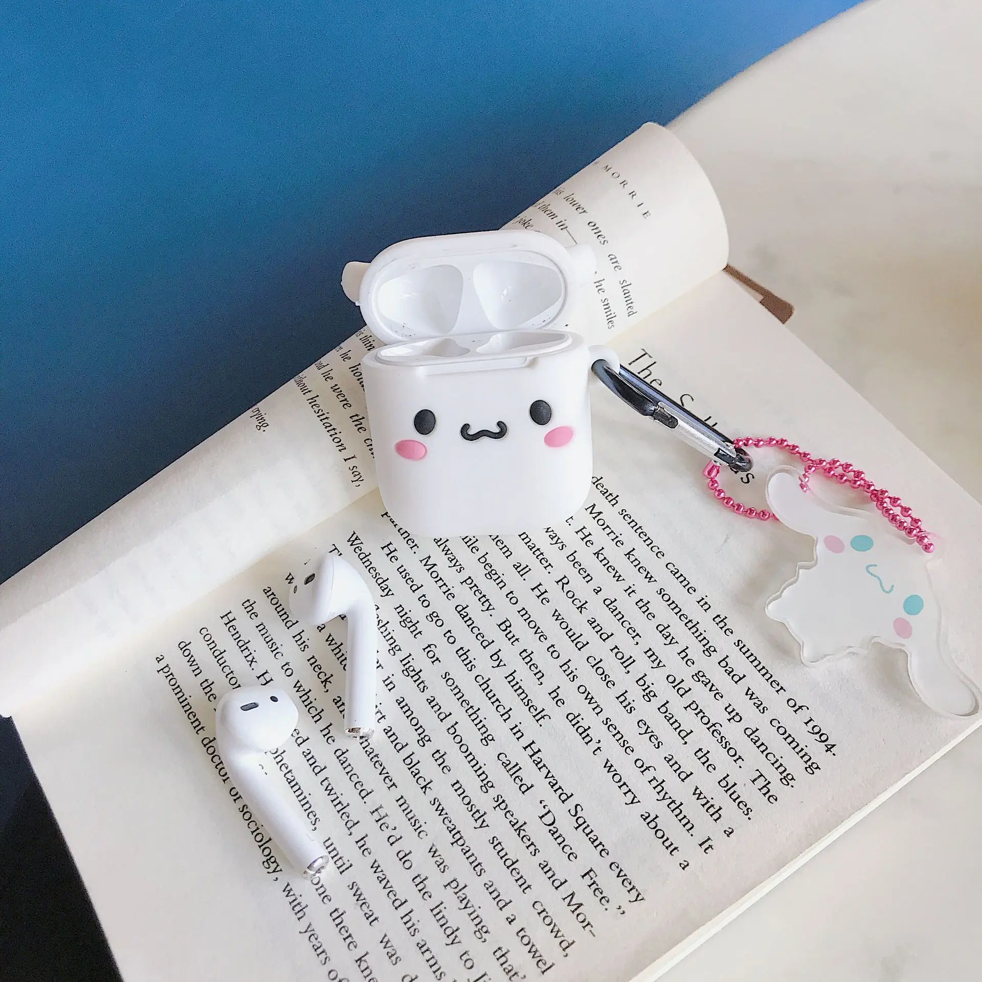 Японская Милая мультяшная гарнитура чехол для AirPods Cinnamoroll Melody Kuromi Buzz Toy беспроводной Bluetooth наушники чехол s с подвеской - Цвет: Cinnamoroll
