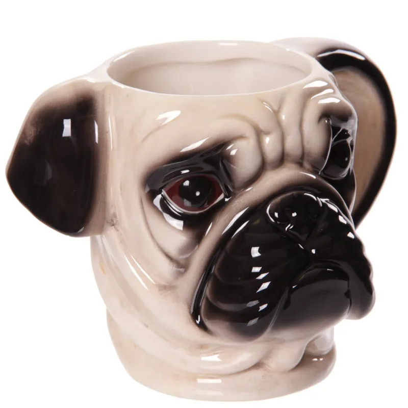 Coffee mug pet mark animal personalized mug creative hand-painted dog mug gift Milk Mug Lion Leopard Tiger Head Ceramic Mug 3D