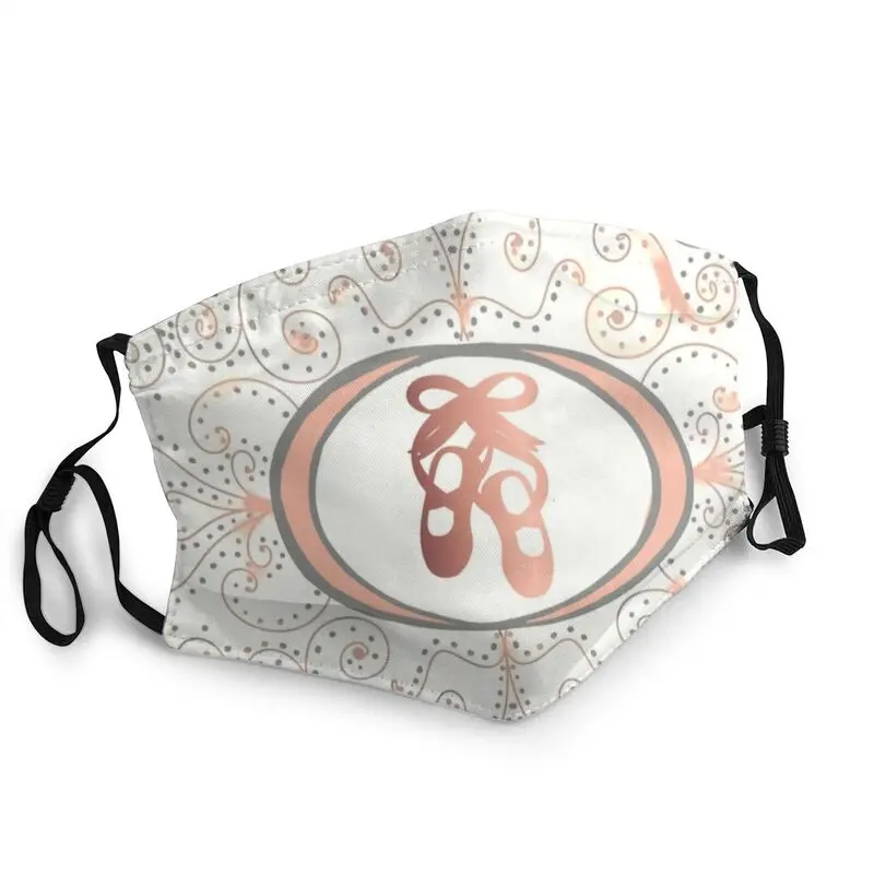 

Washable Ballet Collection In Delicate Pink And Grey Mask Adult Ballerina Mask Men Women Anti Haze Protection Respirator Muffle