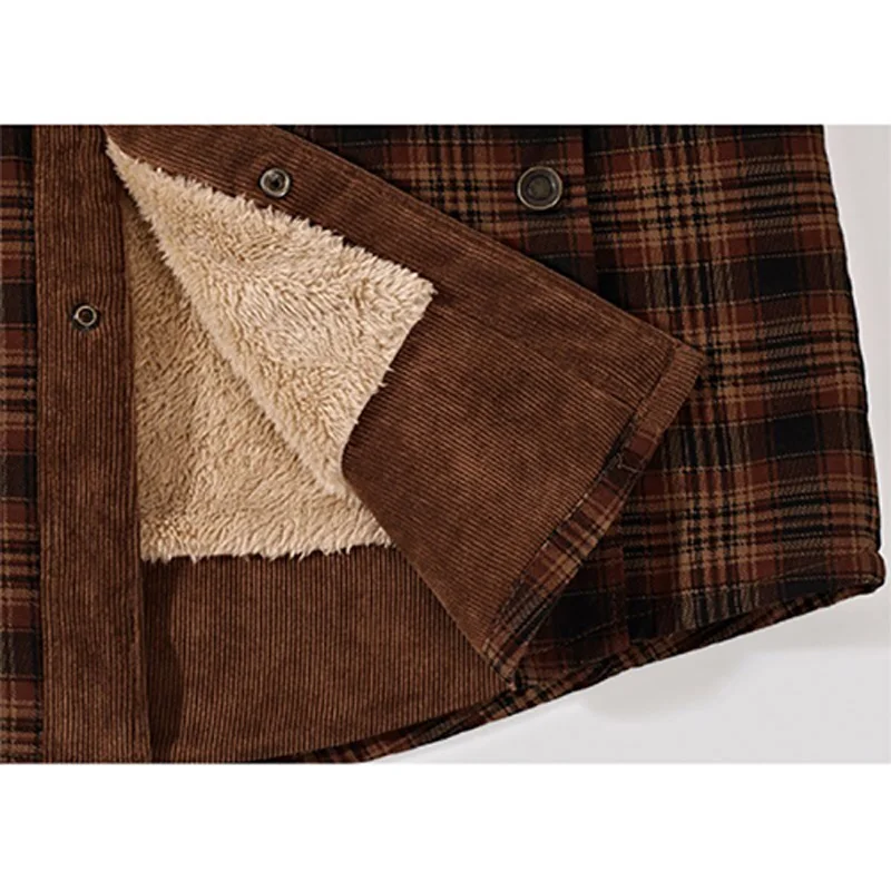 Новые мужские зимние куртки с хлопковым верхом рубашка длинными рукавами Теплая