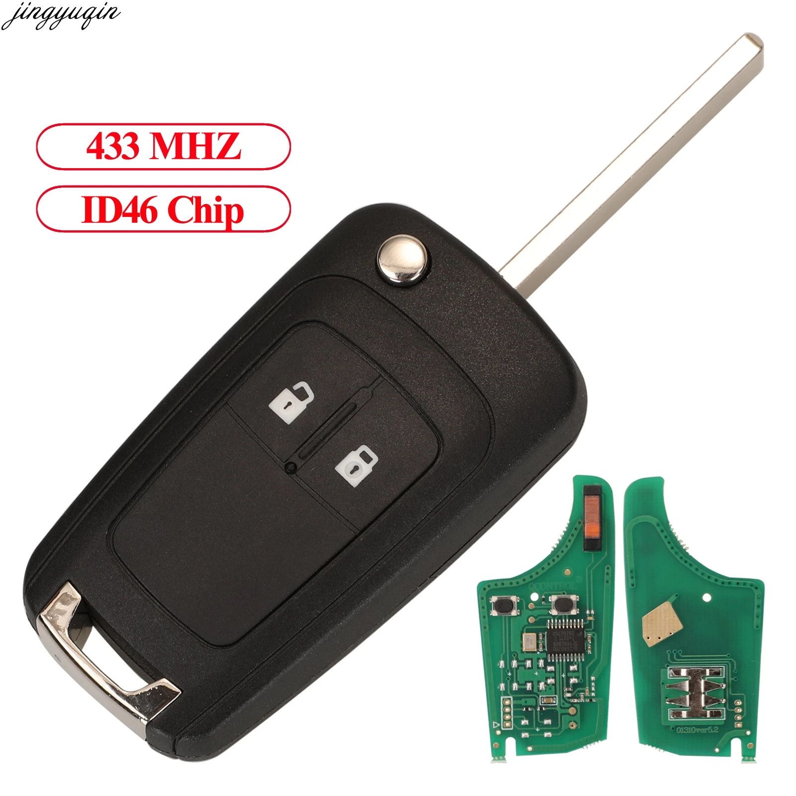 Jingyuqin удаленного Управление ключи 433 МГц ID46 PCF7941A для Opel Vauxhall Astra H Corsa D Meriva B Vectra C G4