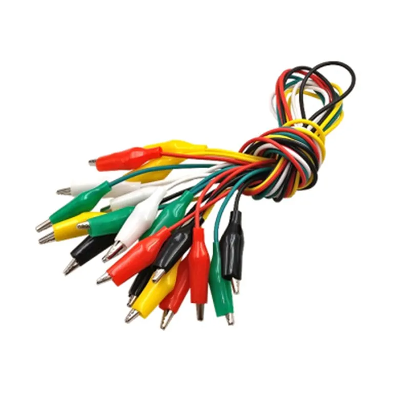 10 шт. Длина линии 50 см крокодил клип номер 35 мм 28 двухсторонний Крокодил Зажимы